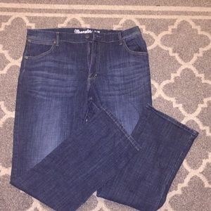 Mens Wrangler Jeans slim boot fit 38x36